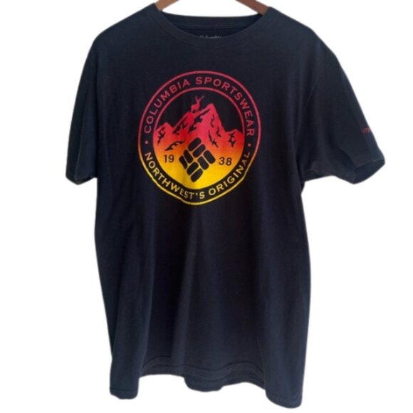 Columbia Other - COLUMBIA Red/Yellow Hunting Graphic Short Sleeve Tee Men’s Large